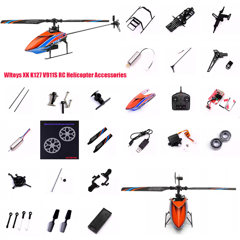 Rc Helicopter Tool Kit - Wltoys K127 Gereedschapsset Tas Versnellingen Hoofdrotor