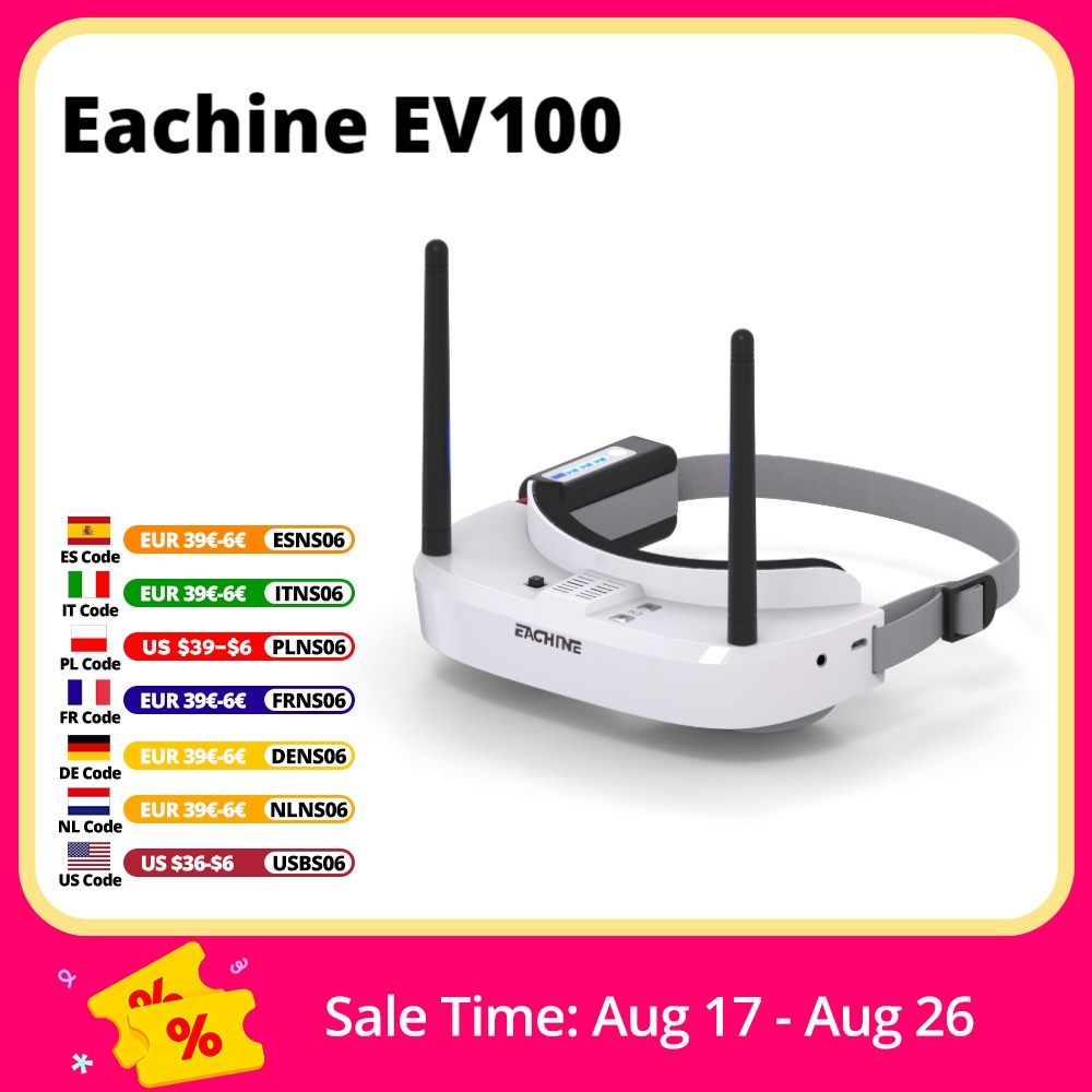 Rc Helicopter Case - Eachine EV100 720*540 5.8G 72CH FPV-bril
