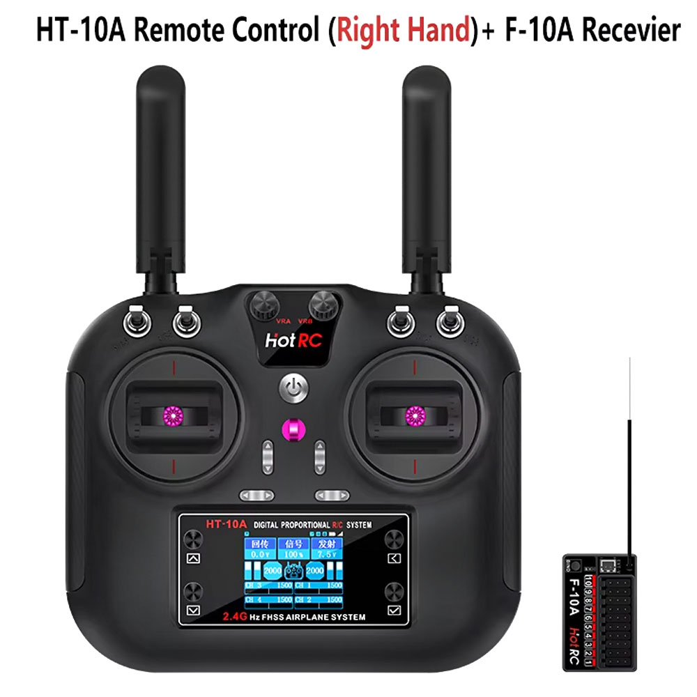 Rc Helicopter Motor - Hotrc HT-10A 2.4G 10CH zender F10A