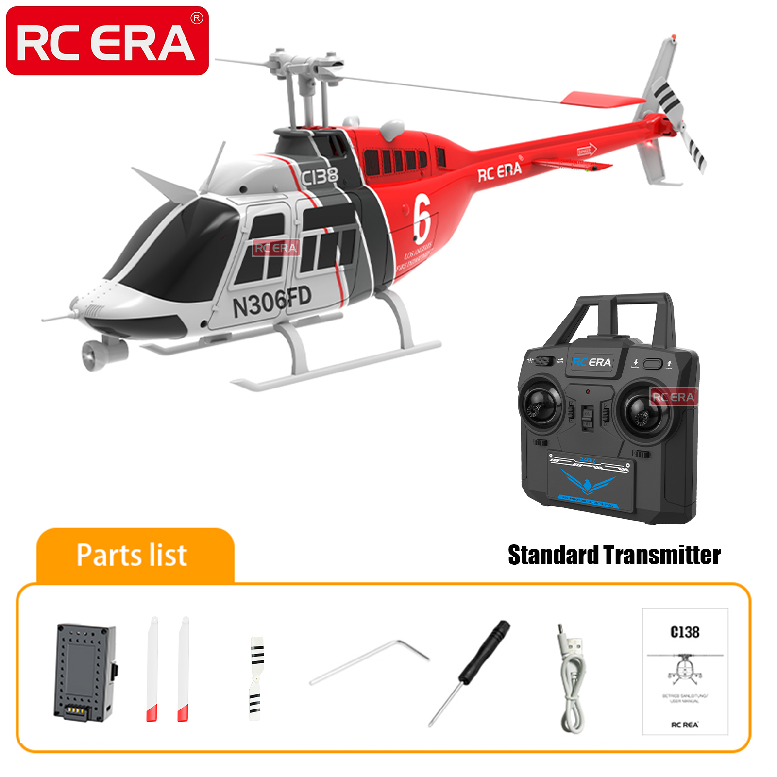 RC ERA C138 BELL 206 Jet Range - Rc Helicopter Large recensie en prijs