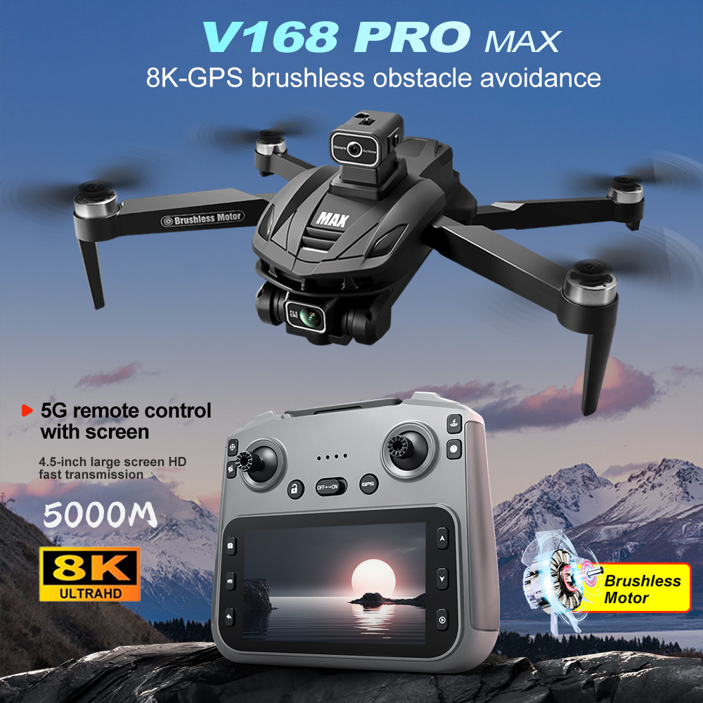 V168 PRO Max GPS Drone 8K Prof - Rc Helicopter Charger recensie en prijs