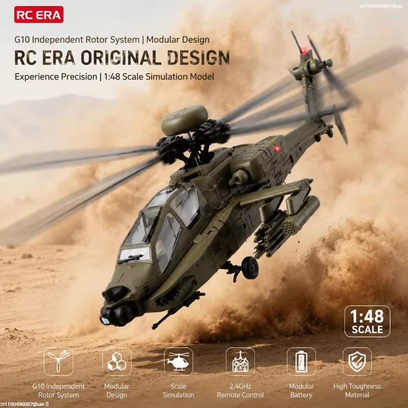 Op voorraad Hot RC Era AH-64D  - Rc Helicopter Single Rotor recensie en prijs